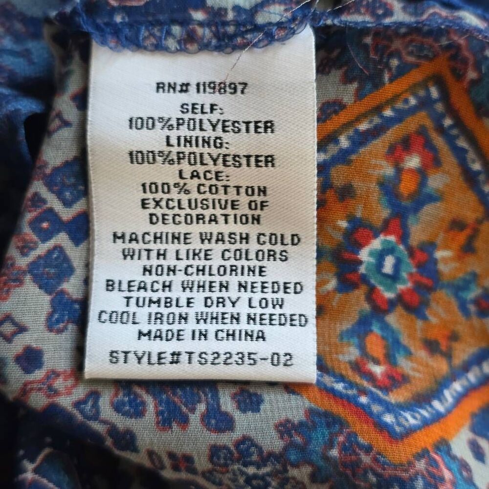 Collective Concepts Large Boho Chiffon Cami Tank Top - Picture 6 of 10